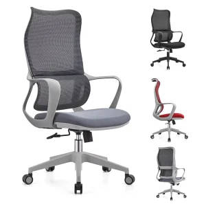 Modern Office Furniture Comfortable Armrest Adjustable Swivel Mesh Executive Ergonomic Office Chair Lumbar Support Steel Base