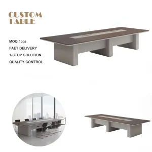 Modern Office Furniture Conference Table Company Meeting Room Business Negotiation Training 12 People Luxury Boardroom Table