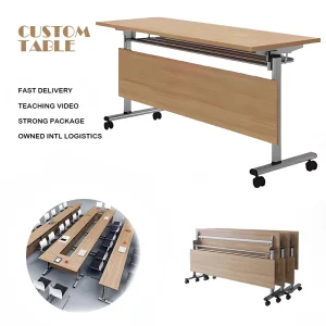 Modern Office Furniture Modular Desk Executive Meeting Workstation Desk MDF Material for Office Use Foldable Training Table