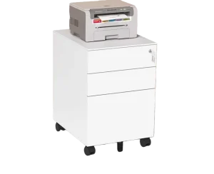 Modern Office Furniture Movable Lockable Fireproof Steel Home Office File Drawer Storage Cabinet