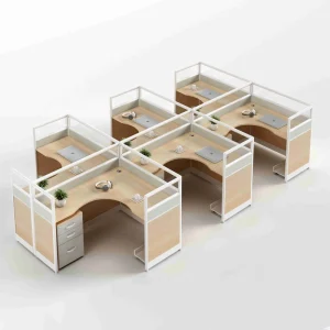 Modern Office Furniture Translucent Office Cubicle Modular Workstation Office Table Oem Office Desk