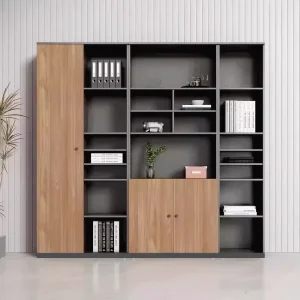 Modern Office Furniture Wood Bookshelf Executive Filing Storage File Cabinet