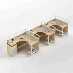 Modern Office Furniture Workstation Cubicles Slim Internal Office Partitions L shaped Office Desk