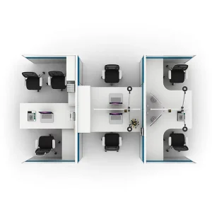 Modern Office Furniture with Desk Partition Staff Cubicle Workstation Desk