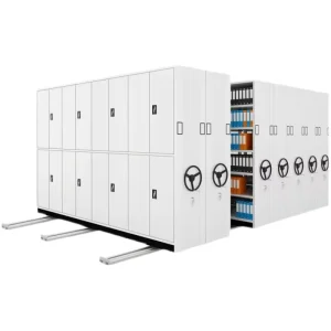 Modern Office High Density Adjustable Mobile Shelving System Metal File Storage Cabinet for Mall & School Use