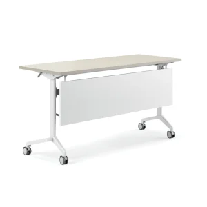 Modern Office Meeting Room Folding Table With Wheel Foldable Training Desk