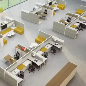 Modern Office Modular Set Cubicle Frame Furniture Workstations Desk Partition