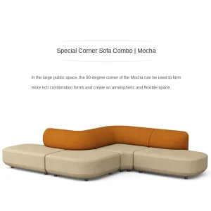 Modern Office Reception Sofa Simple and Creative Combination Sofa Set Irregular Leisure Sofa for Public Areas