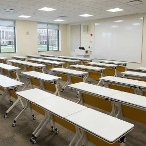 Modern Office School Folding Training Table for Classroom and Home Office Use Movable Wheels Durable Eco Friendly Design
