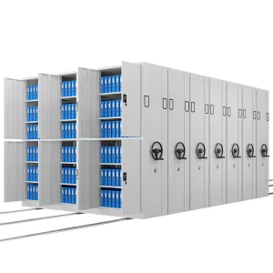 Modern Office School Government Furniture Library Large Storage Metal Compact Shelving Archive Mobile Shelving Warehouse