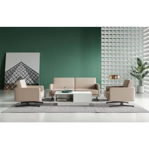 Modern Office Sofa Commercial Grade Leather Executive Office Sofa Sets Office Furniture Desk Chair