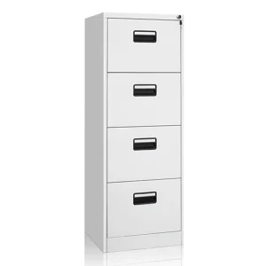 Modern Office Steel Storage File Cabinet 4 Drawer Vertical Lockable Space Saving Commercial Furniture Home Office Modular