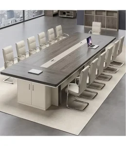 Modern Office Storage Cabinet Conference Desk Solid Stone Wood Eco Friendly Design Commercial Use Hotels Hospitals School
