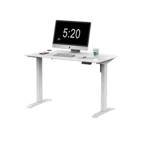 Modern Office Study Computer Desk with Electric Lifting Table Legs Iron Frame Wall Mount Standing Desk