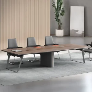 Modern Office Wood MDF Foldable Conference Desk for Schools Hospitals Commercial Spaces Office Furniture