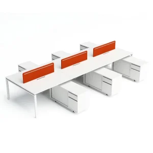 Modern Office Workstation Modular Open Workstation Desk 6 Seater Office Furniture Workstation