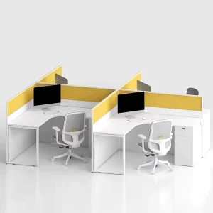 Modern Office Workstation Simple Staff Desk with Storage Minimalist Ergonomic Office Desk Modern Employee Work Table