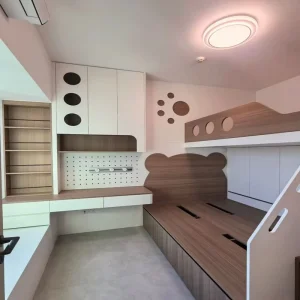 Modern Open Book Shelves Kids Room Study Desk E0 Grade Non Toxic Formaldehyde Free Children Bunk Bed Wardrobe