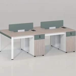 Modern Open Modular 4 Person Workstation Office Desk White Modern Executive L Shape Office Desk
