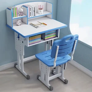 Modern Original Manufacturer Height Adjustable Plastic Seat School Desk and Chair Set Student Furniture