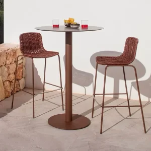 Modern Outdoor Aluminum Frame Patio Bar Chair Set Leisure Bar Chair