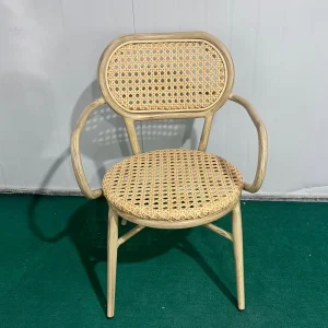Modern Outdoor Chair for Patio Garden Outdoor Furniture Rattan Chair Waterproof Patio Chairs for Home and Commercial Use