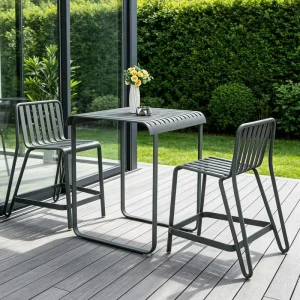 Modern Outdoor Commercial Restaurant Furniture Outdoor High Bar Table and Chair Set
