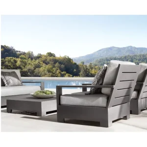 Modern Outdoor Furniture Sofa Set Aluminium Frame and Waterproof Cushion for Hotel Garden Patio