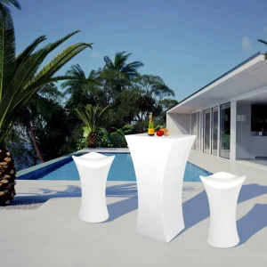 Modern Outdoor High Stool Waterproof Party Cocktail Table and Stool Garden Bar Stool