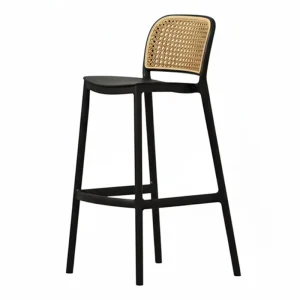 Modern Outdoor Indoor Plastic Bar Stool for Home Bar and Kitchen Use Durable Restaurant Dining Chair