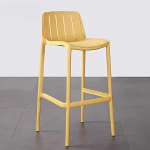 Modern Outdoor PP Plastic High Bar Chair Durable Waterproof for Hotel Restaurant Cafe Garden Commercial Use