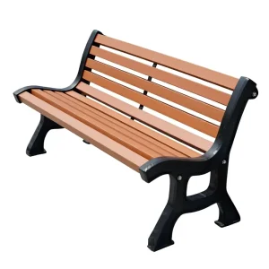 Modern Outdoor Park Bench Iron Anti Corrosion Solid Wood Table Chair Set For Garden Villa Square Courtyard Rest Areas Removal