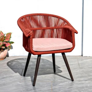 Modern Outdoor Restaurant Patio Garden Set Rattan Durable UV Resistant Dining Chair for Living Room & Hotel Use