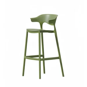 Modern Outdoor Stackable Bar Stool White Black for Home Bar Hotel Commercial Use