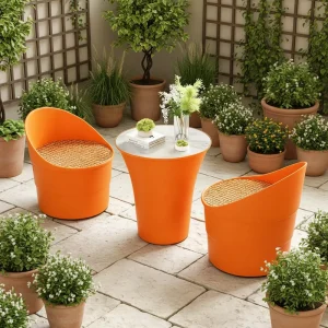 Modern PP Material Outdoor Furniture Table and Chair Set Model TC-62 for Events Hotel Patio Use