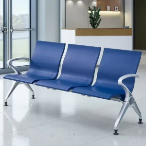 Modern PU Leather Armrest Waiting Room Chairs for Clinics Hospitals for Reception Conference Guests Public Area Customized