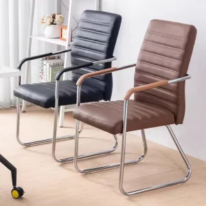 Modern PU Leather Cantilever Chair for Office Meeting Waiting Area Commercial Bulk Project Supply Conference Chair