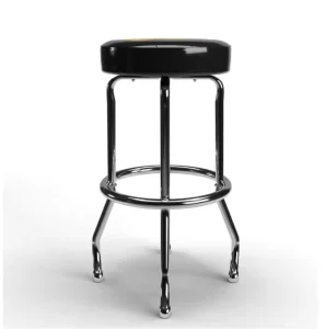 Modern PU Leather Multipurpose Bar Chair 360-Degree Swivel Double Ring High Chrome Finish Kitchen Commercial Use Bar Furniture