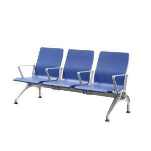Modern PU Leather Waiting Chair with Tilt Back and Armrest for Hospital Airport Salon & Mall Use