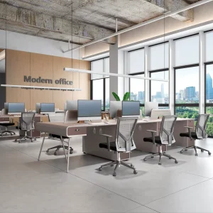 Modern Panel Office Desk Single Staff Workstation Table Custom Office Furniture