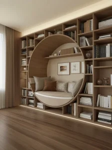 Modern Personalized Wooden Bookshelf Customizable