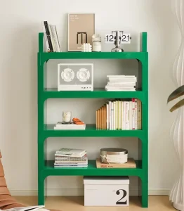 Modern Plastic Floating Shelf Bookshelf with Adjustable Height Modular Design 3 Tier Storage Multi Purpose for Home & Office