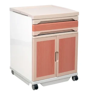 Modern Plastic Hospital Bedside Cabinet for School and Nursing Home Use Customizable Drawers