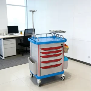 Modern Plastic Hospital Emergency Trolley