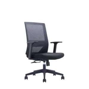 Modern Plastic Mesh Ergonomic Mid Back Revolving Office Chair for Home Staff Use with Lumbar Support