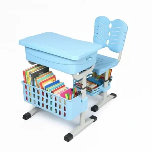 Modern Plastic Student Desk Chair Set Comfortable Adjustable School Classroom Home Office Furniture Students