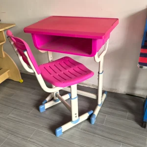 Modern Plastic Student Table and Chair Set for Classroom Bedroom Living Room Use School Furniture