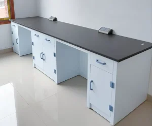 Modern Polypropylene Lab Bench Reagent Shelf Epoxy Powder Coating Water Sink Service Fitting for Acid Alkali Resistance