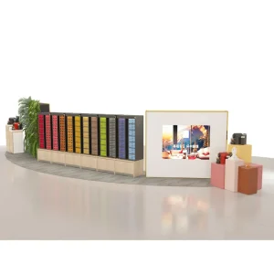 Modern Pop Up Retail Display Factory Made Wood Panel Commercial Furniture