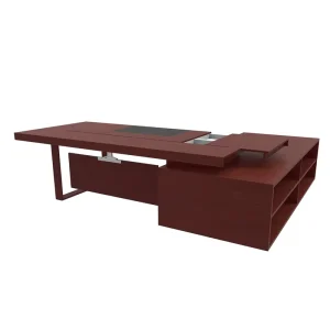 Modern Popular Executive Manager Office Desk with Side Cabinet Boss Laptop Table Long Computer Desk